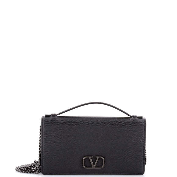 Valentino Garavani Handbags - Valentino Garavani VLogo Signature Wallet on Chain Leather
